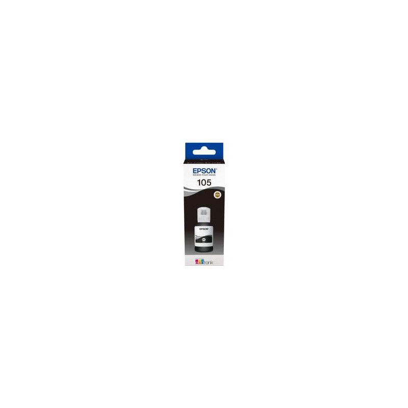 Cartuccia epson flacone 105 ecotank 140ml nero