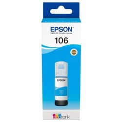 Cartuccia epson flacone 106 ecotank 70ml ciano