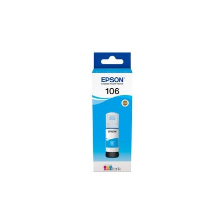 Cartuccia epson flacone 106 ecotank 70ml ciano