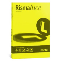 Carta in risma colorata favini 200 fogli a4 140gr rismaluce giallo
