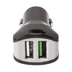 Alimentatore da auto celly 2 porte usb 3.4a nero [cc2usbturbobk]