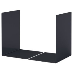 Reggilibri durable in poliestere/acciaio nero [3244-01]