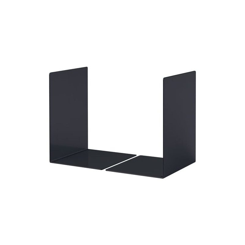 Reggilibri durable in poliestere/acciaio nero [3244-01]