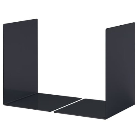 Reggilibri durable in poliestere/acciaio nero [3244-01]