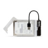 Adattatore hamlet sata a usb 3.0 + box hard disk 2,5 trasparente
