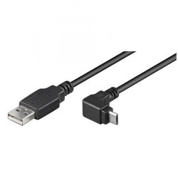 Cavo usb nilox a micro usb 90 gradi 1.8m nero [nx090301120]