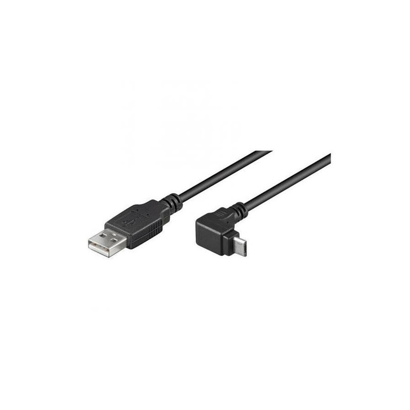 Cavo usb nilox a micro usb 90 gradi 1.8m nero [nx090301120]