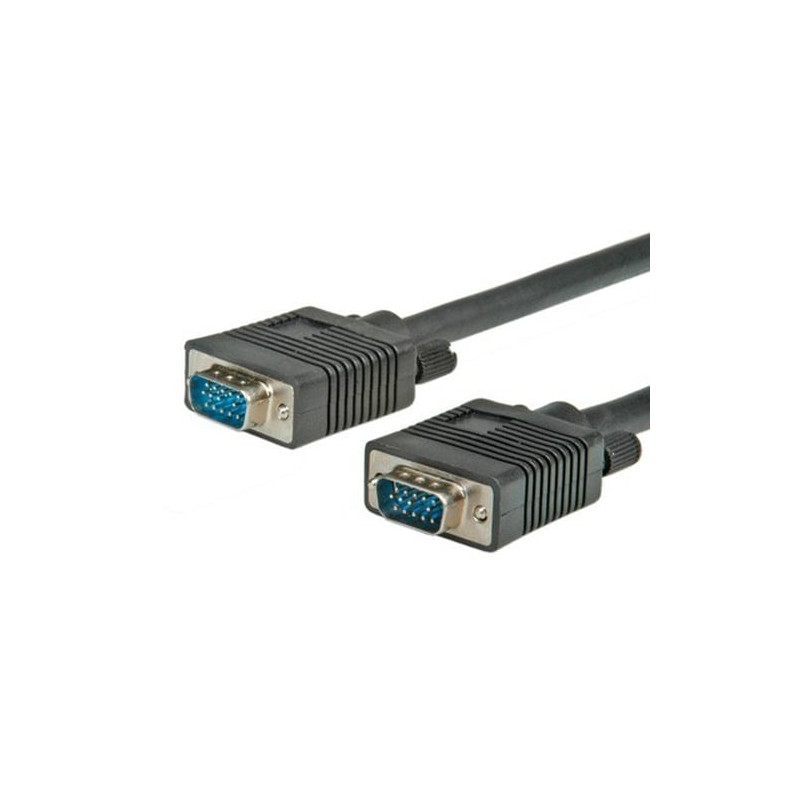 Cavo nilox vga-svga 15 poli l-profile 6m nero [cros3604]