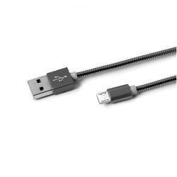 Cavo usb celly a micro usb metallo [usbmicrosnakeds]