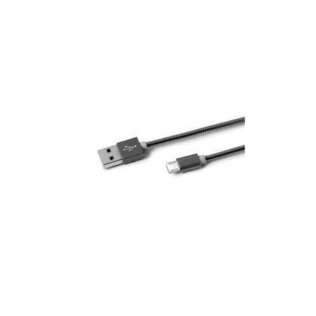 Cavo usb celly a micro usb metallo [usbmicrosnakeds]
