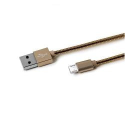 Cavo usb celly a micro usb metallo oro [usbmicrosnakegd]