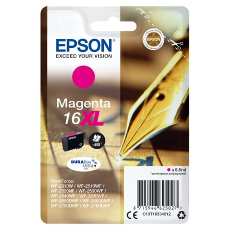 Cartuccia epson serie 16xl magenta [c13t16334022]