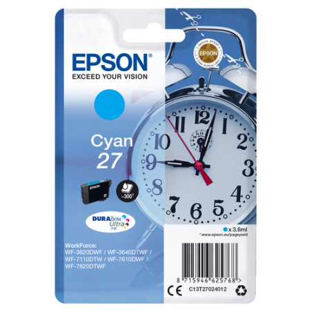 Cartuccia epson serie 27 ciano [c13t27024022]