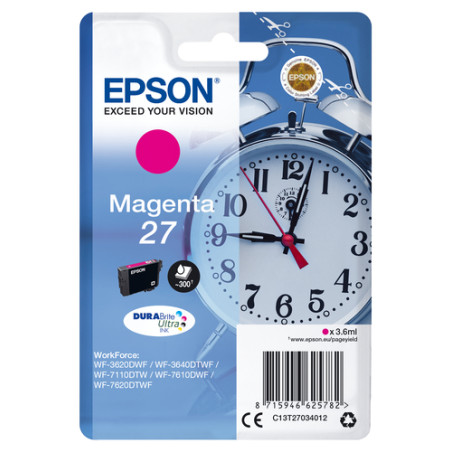 Cartuccia epson serie 27 magenta [c13t27034022]