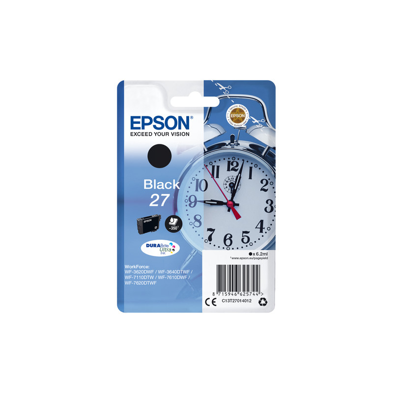 Cartuccia epson serie 27 nero [c13t27014022]