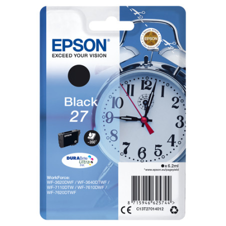 Cartuccia epson serie 27 nero [c13t27014022]