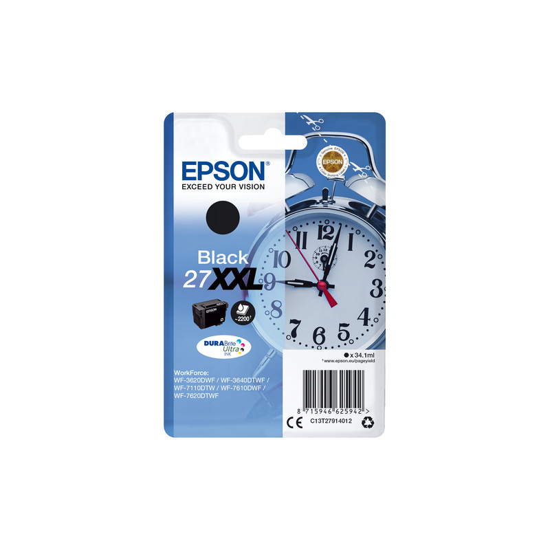 Cartuccia epson serie 27xxl nero [c13t27914022]