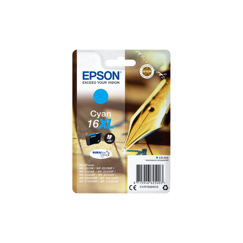 Cartuccia epson serie 16xl ciano [c13t16324022]