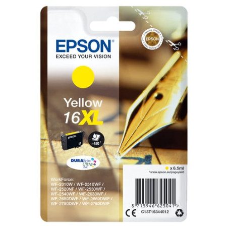 Cartuccia epson serie 16xl giallo [c13t16344022]
