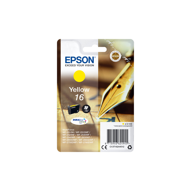 Cartuccia epson serie 16 giallo [c13t16244022]
