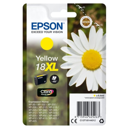 Cartuccia epson serie 18xl giallo [c13t18144022]