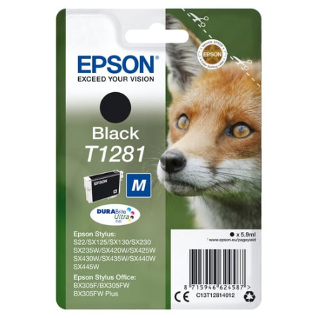 Cartuccia epson t1281 tg. m nero [c13t12814022]