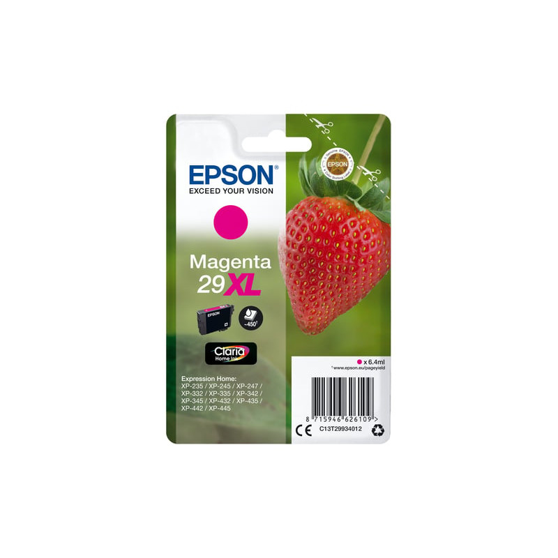 Cartuccia epson serie 29xl magenta [c13t29934022]