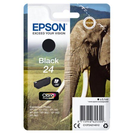 Cartuccia epson serie 24 nero [c13t24214022]