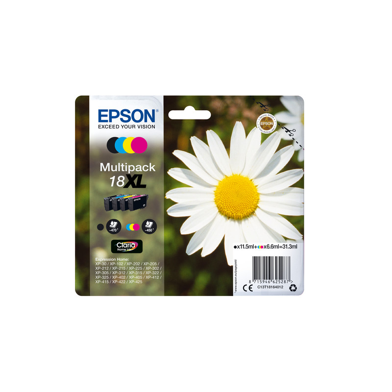 Epson multipack 4 inchiostri xl margherita [c13t18164022]