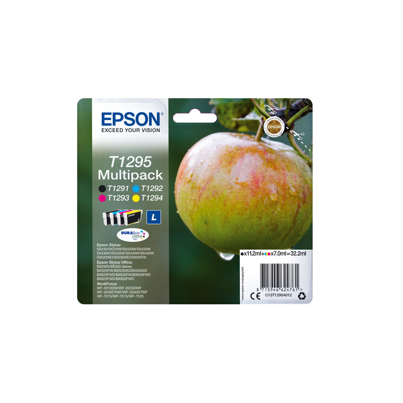 Cartuccia epson multipack t129 (ncmg) tg.l mela [c13t12954022]