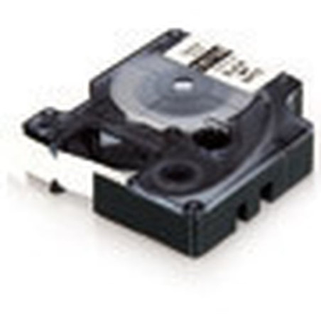 Nastro dymo 12mmx5,5m poliestere nero/trasparente [622289]