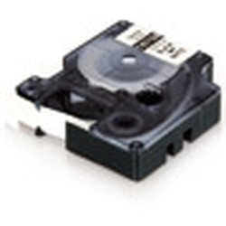 Nastro dymo 9mmx5.5m poliestere nero/trasparente [18508dmo]