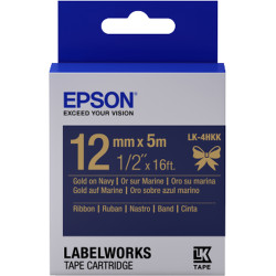 Nastro etichettatrice epson lk-4hkk satin 12x5 oro e blu [c53s654002]