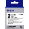 Nastro etichettatrice epson lk3wbw strong 9x9 nero/bianco [c53s653007]