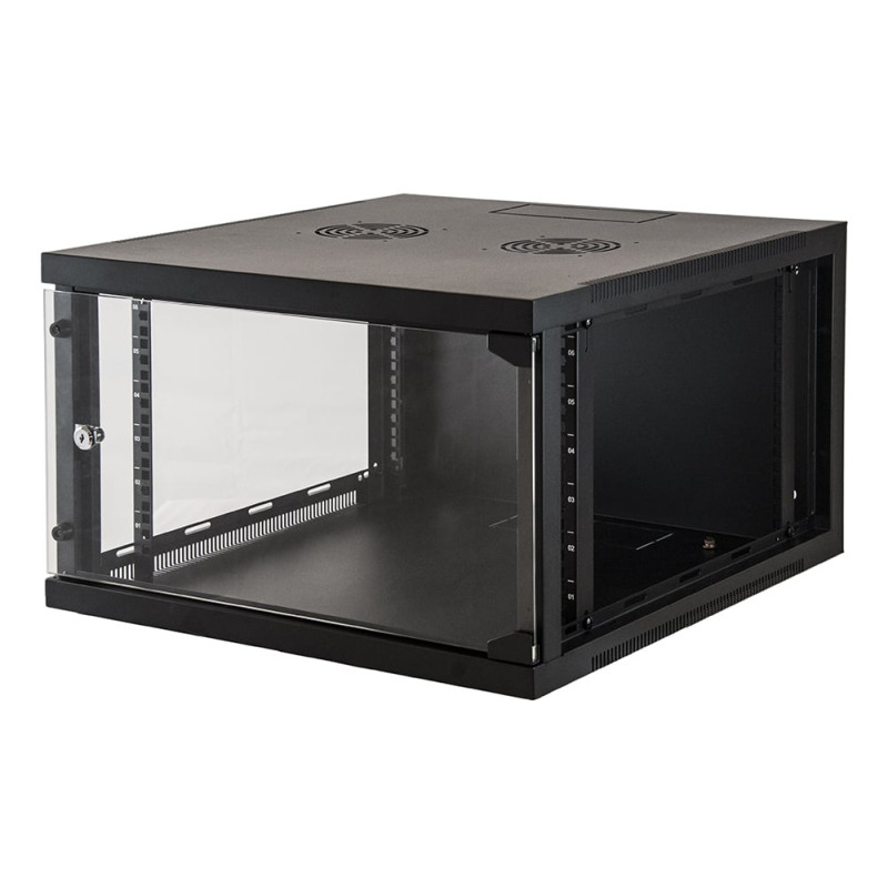 Armadio rack link 19" a muro 6 unita' prof. 600mm nero