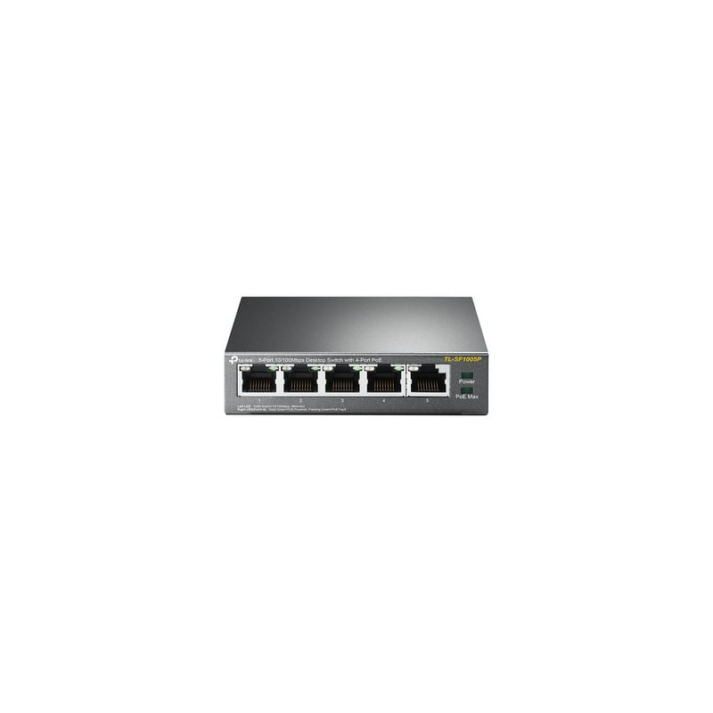 switch tp-link 5 porte 10/100mbps non gestito 4 porte poe alimentatore