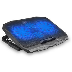Supporto per notebook white shark con 4 ventole illuminazione led