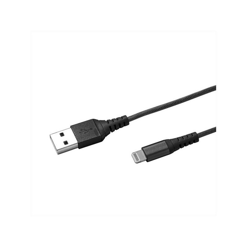 Cavo usb celly a lightning nylon [usblightnylbk]