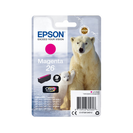 Cartuccia epson c13t26134022 magenta [c13t26134022]