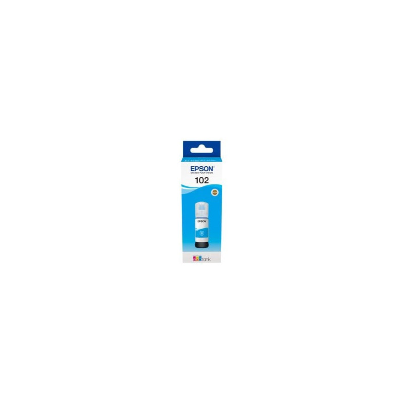 Cartuccia epson flacone ecotank 70ml ciano [c13t03r240]