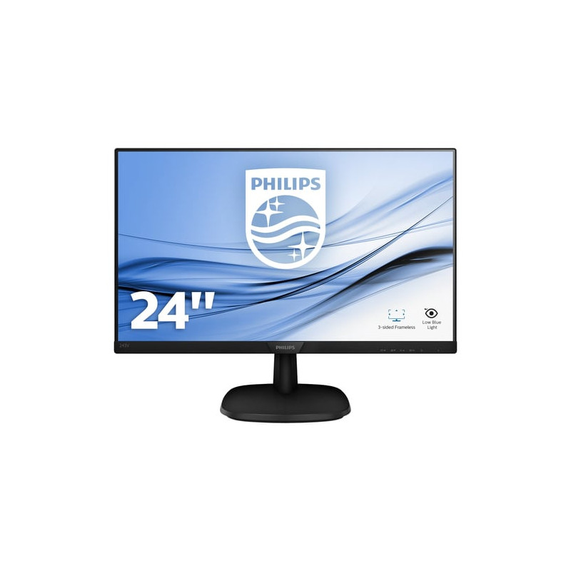 Monitor led 24" philips v line 243v7qjabf full hd 1920x1080p