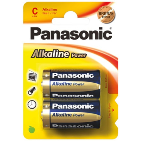 Pila panasonic 2 pezzi mezzatorcia [power14]