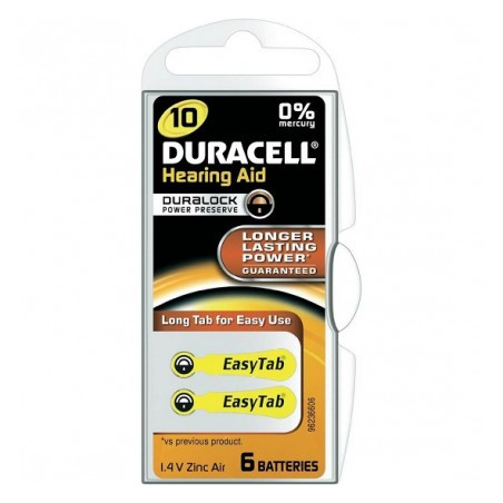 Batteria duracell easy tab 10 acustica gialla [du78]