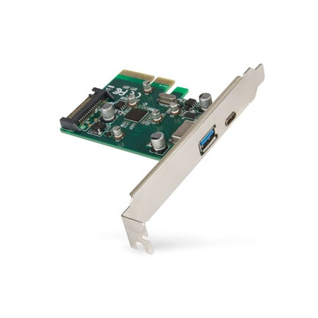 Scheda pcie hamlet low usb 3.1 c + usb 3.1 a [husb312tcpcx]