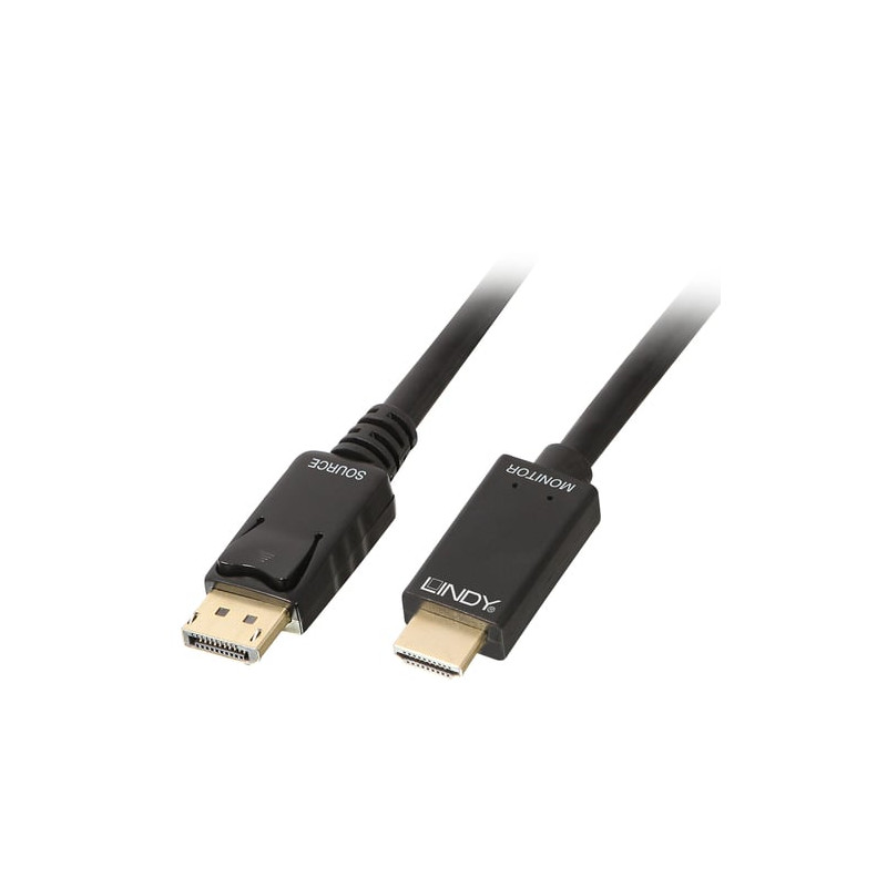 Cavo lindy displayport a hdmi 4k30 3.00m [36923]