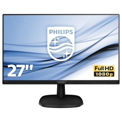 Monitor led 27" philips 273v7qjab full hd 1920x1080p 5ms classe