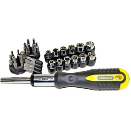 Set black & decker 29 pezzi cricchetto + bussole 0-54-925