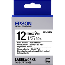Nastro etichettatrice epson lk4wbw strng nero/bianco c12x9 [c53s654016]