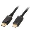 Cavo lindy displayport / hdmi 4k30 (dp: passiv) 2m [36922]