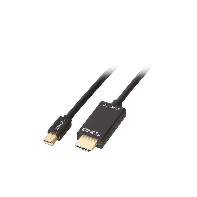 Cavo lindy mini displayport/hdmi 4k30 (dp: passiv) 2m [36927]